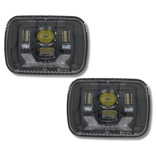 Faros LED homologados delanteros medida 5x7 nissan patrol jeep toyota suzuki