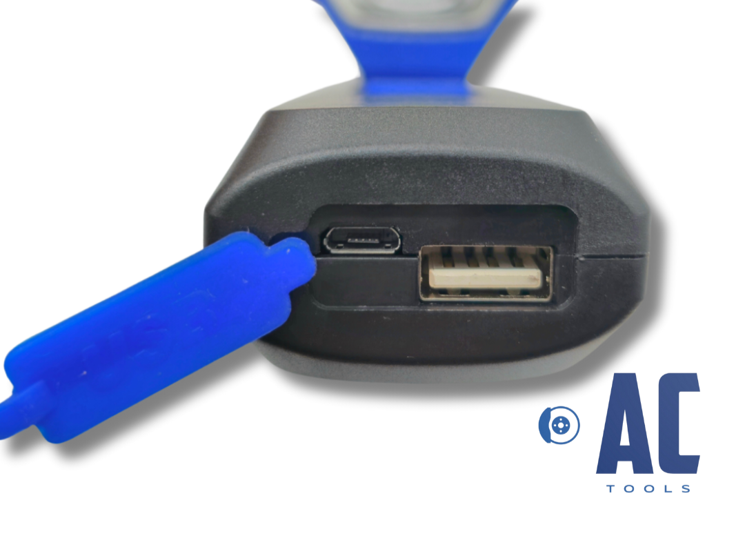 Linterna LED a batería para uso profesional o doméstico, recargable, con imán. - 6