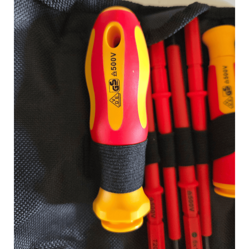 Set de Destornilladores Electricista Aislados 500V – 10 Piezas + estuche - 3