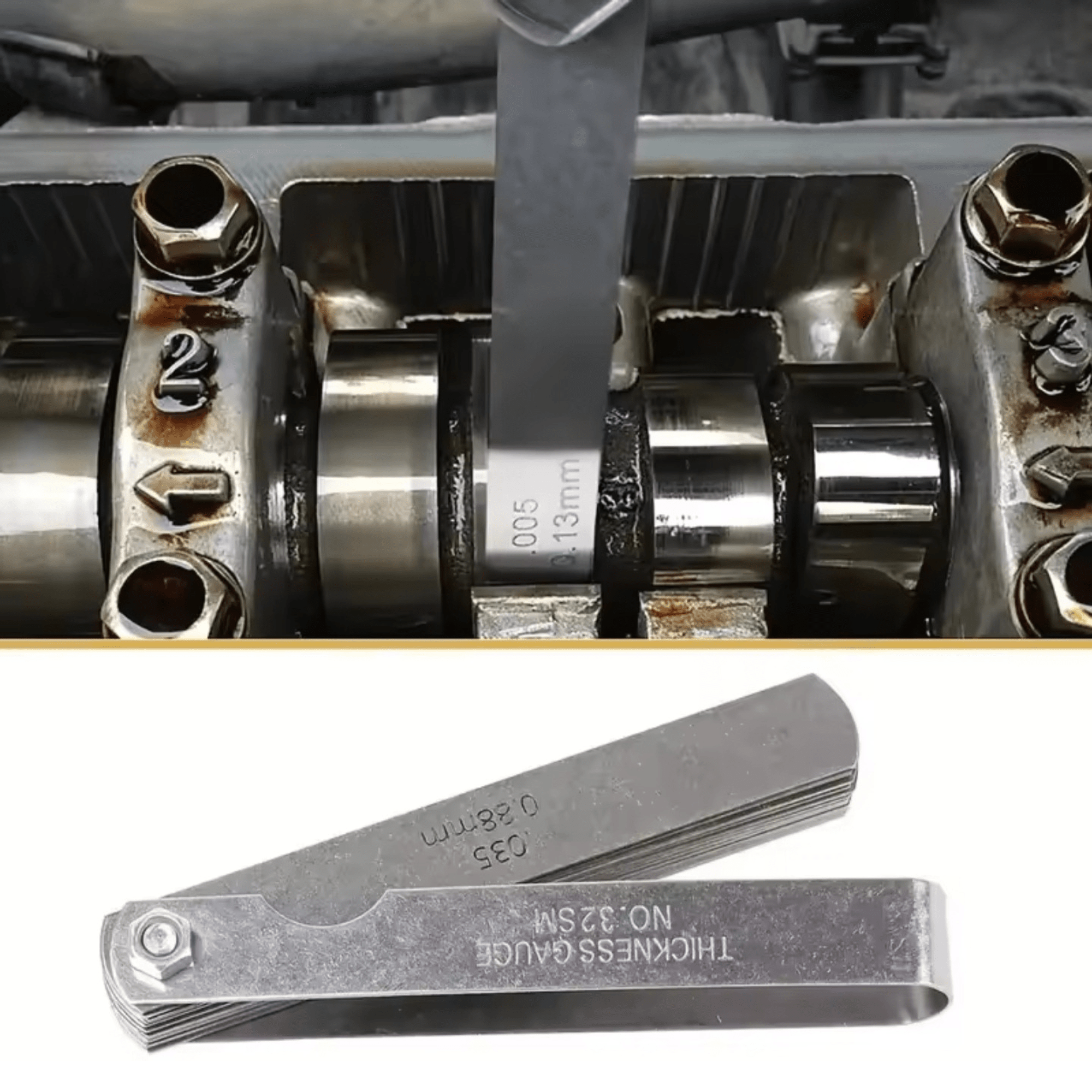 Peine de Galgas de Espesor – 32 Hojas en Acero Inoxidable (0,04 a 0,88 mm) - 3