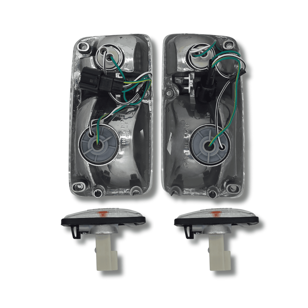 Pack Intermitentes Delanteros + Intermitentes Aleta Blancos Nissan Patrol Y60 GR - 2