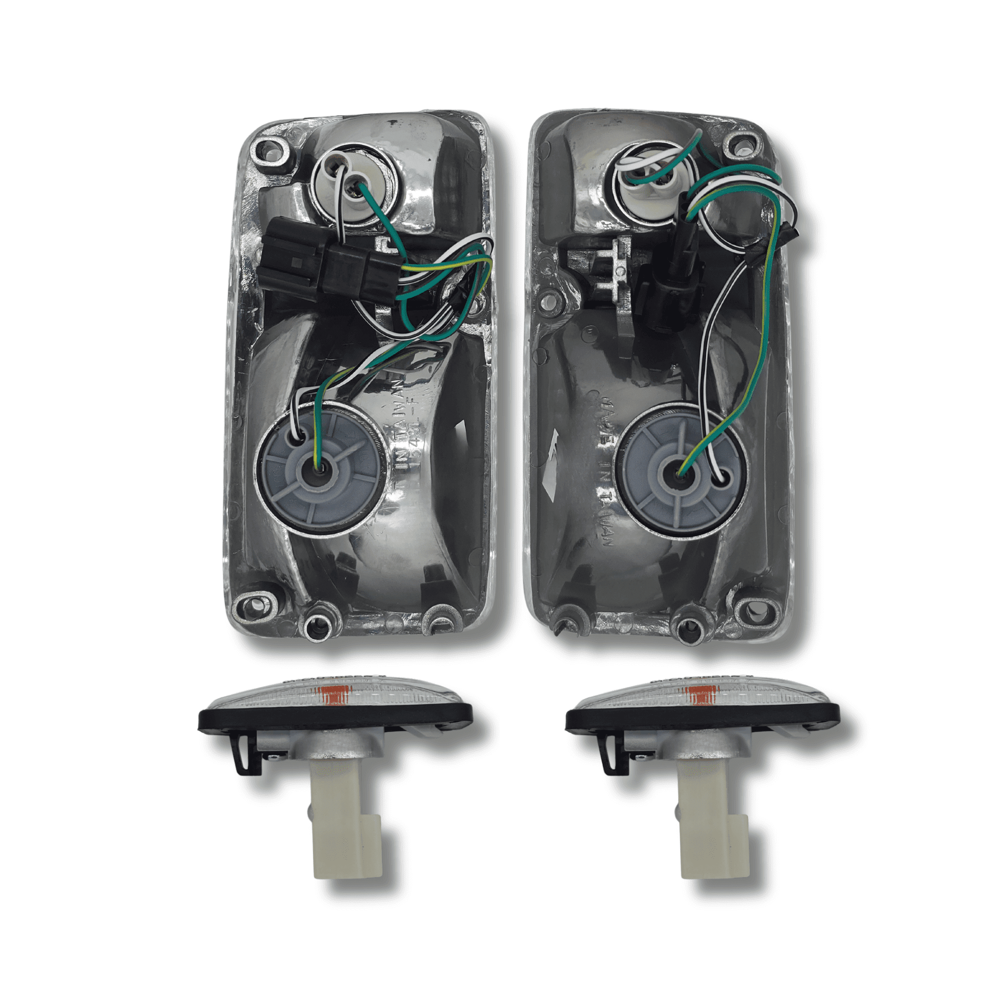 Pack Intermitentes Delanteros + Intermitentes Aleta Blancos Nissan Patrol Y60 GR - 2