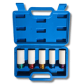 Juego de 5 Vasos de Impacto con Protector de Llanta 15, 17, 19, 21 y 22 mm nylon