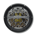 Faro LED 7" 85W OSRAM Homologado HR 37.5 Larga Distancia + Posición con Tapa