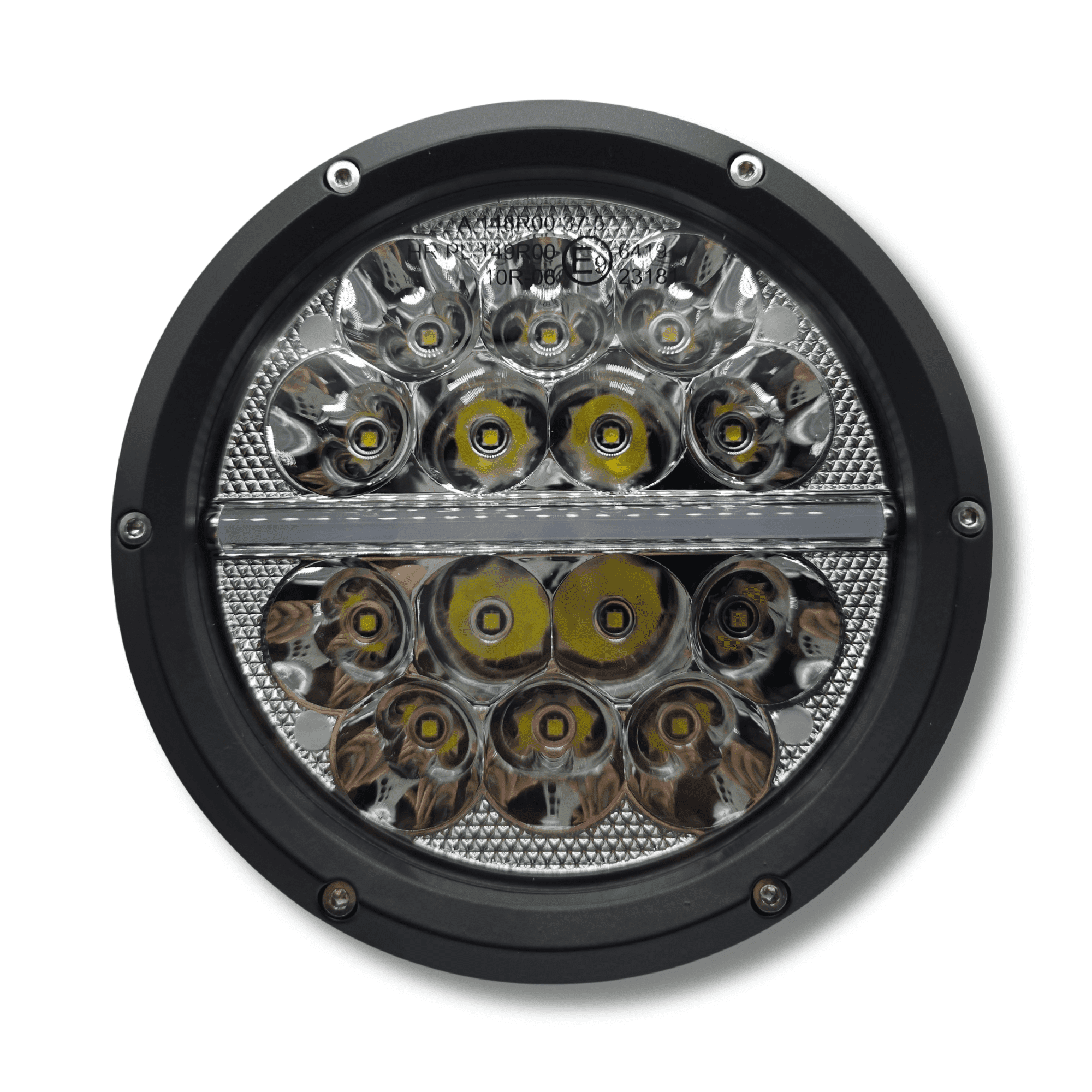 Faro LED 7" 85W OSRAM Homologado HR 37.5 Larga Distancia + Posición con Tapa