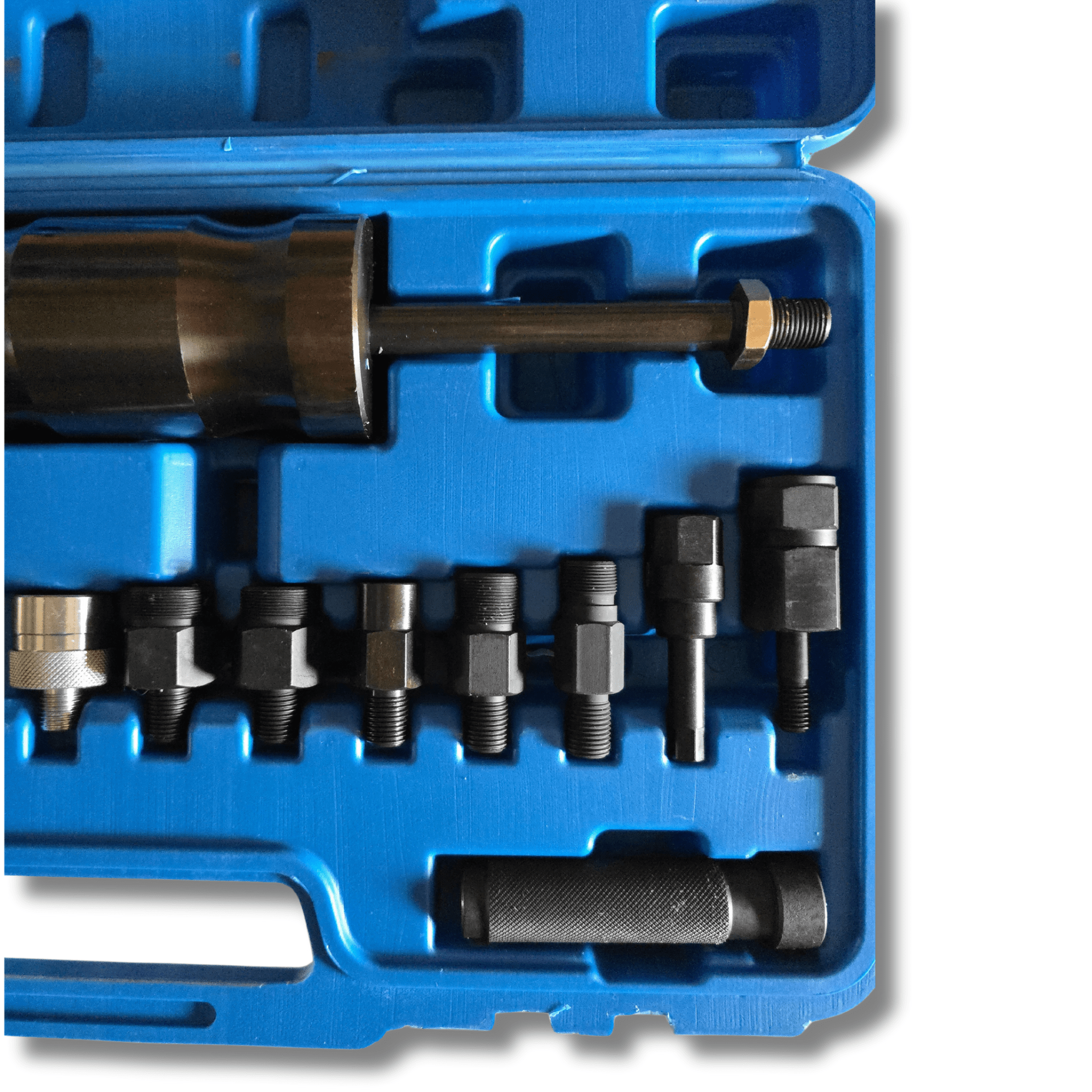 Extractor Inyectores Externos e Internos Diesel 14 Piezas, Martillo + accesorios - 4