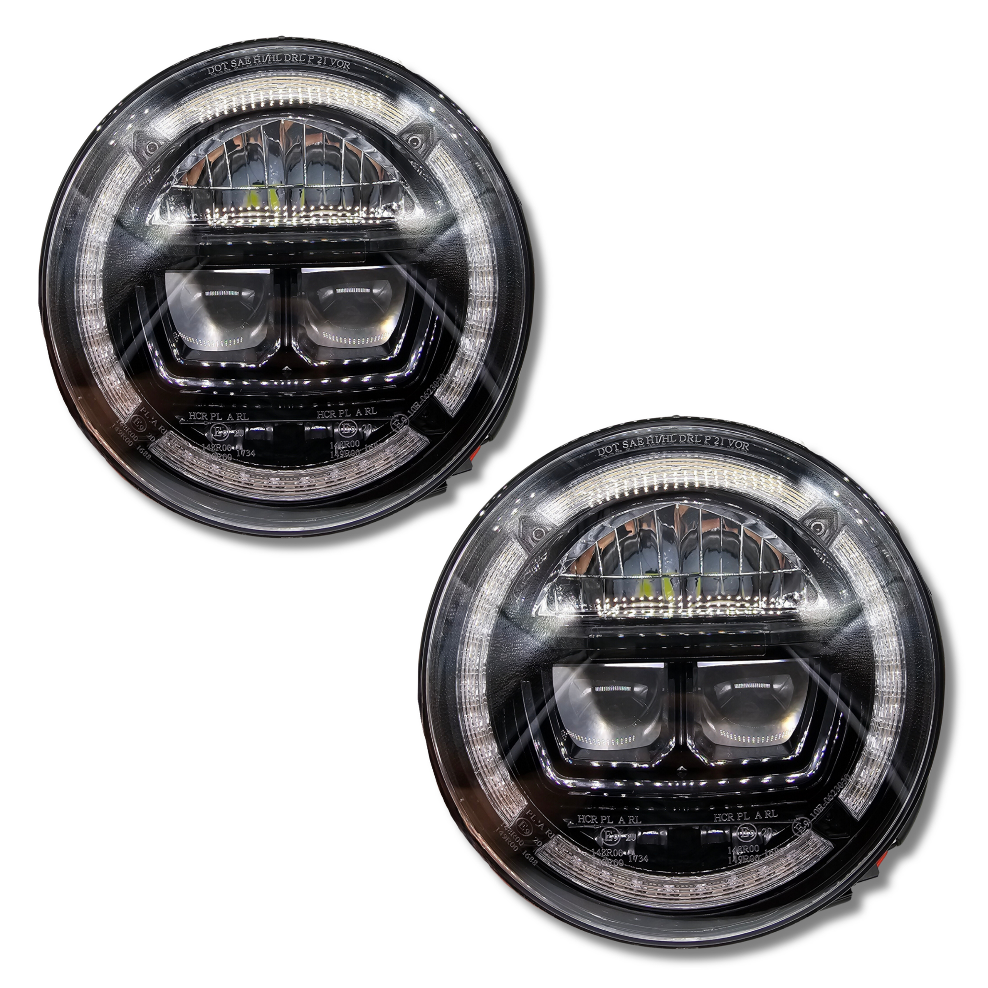 Faros LED Homologados redondos de 7 Pulgadas multifunción.
