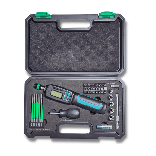 Destornillador Dinamométrico 0.24–8 Nm Digital 1/4” 39 Piezas, LCD con Avisador - 2
