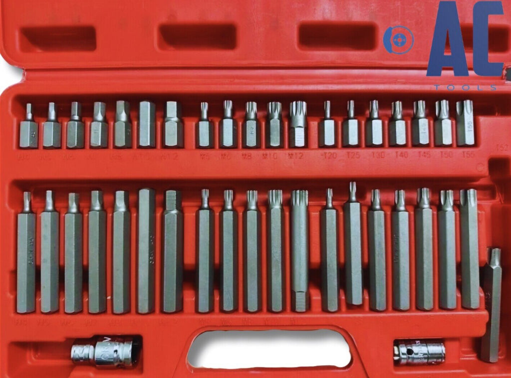 Kit variado de puntas allen torx y xzn 41 piezas con adaptadores de carraca - 2