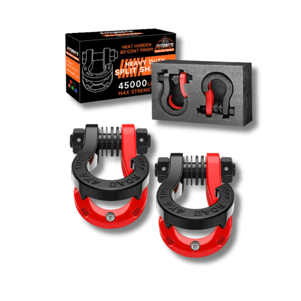 Pareja de Grilletes 4x4 Desmontables Magnéticos 10T Reforzados Offroad