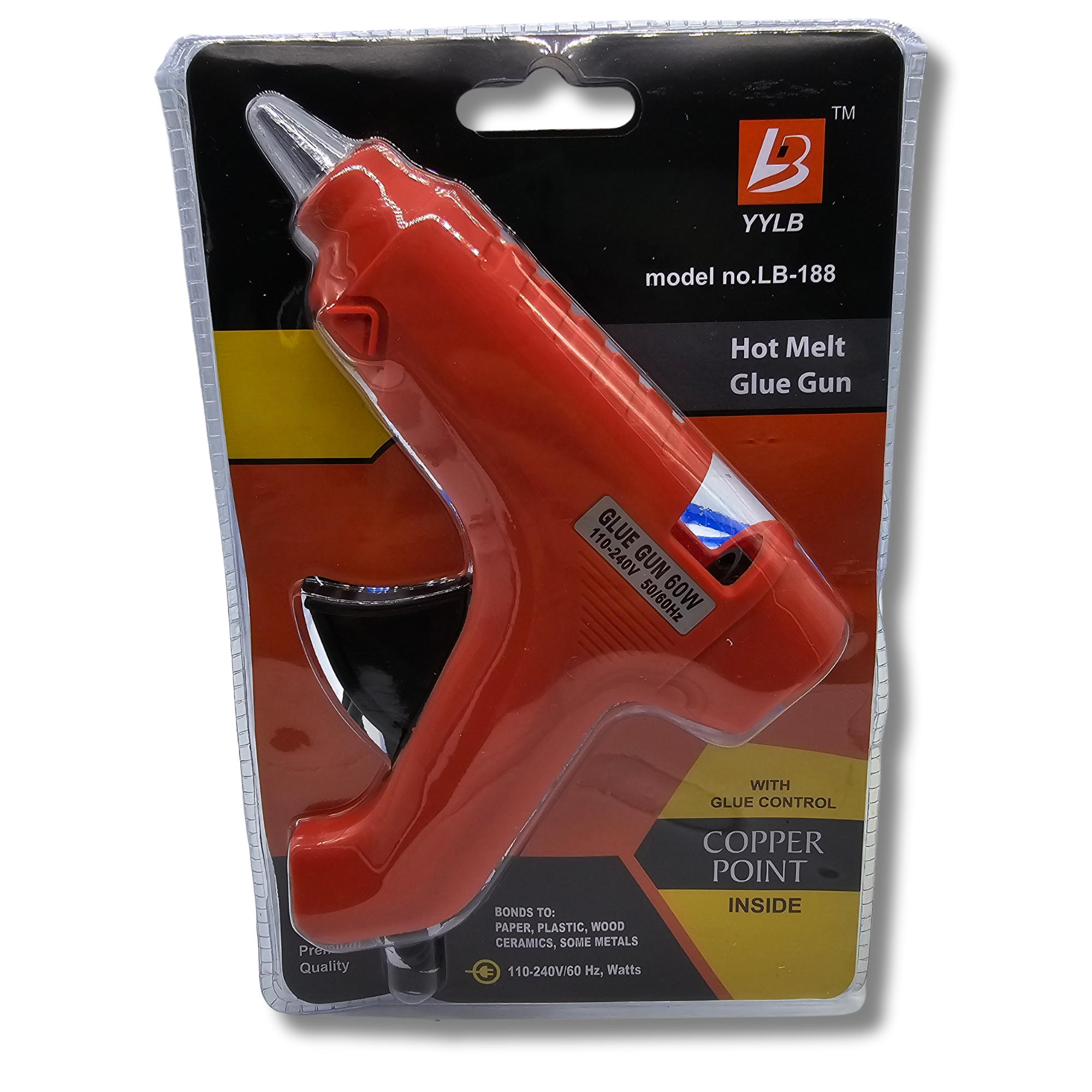 Pistola de Silicona Caliente Termofusible + 10 Barras de Recambio - 2
