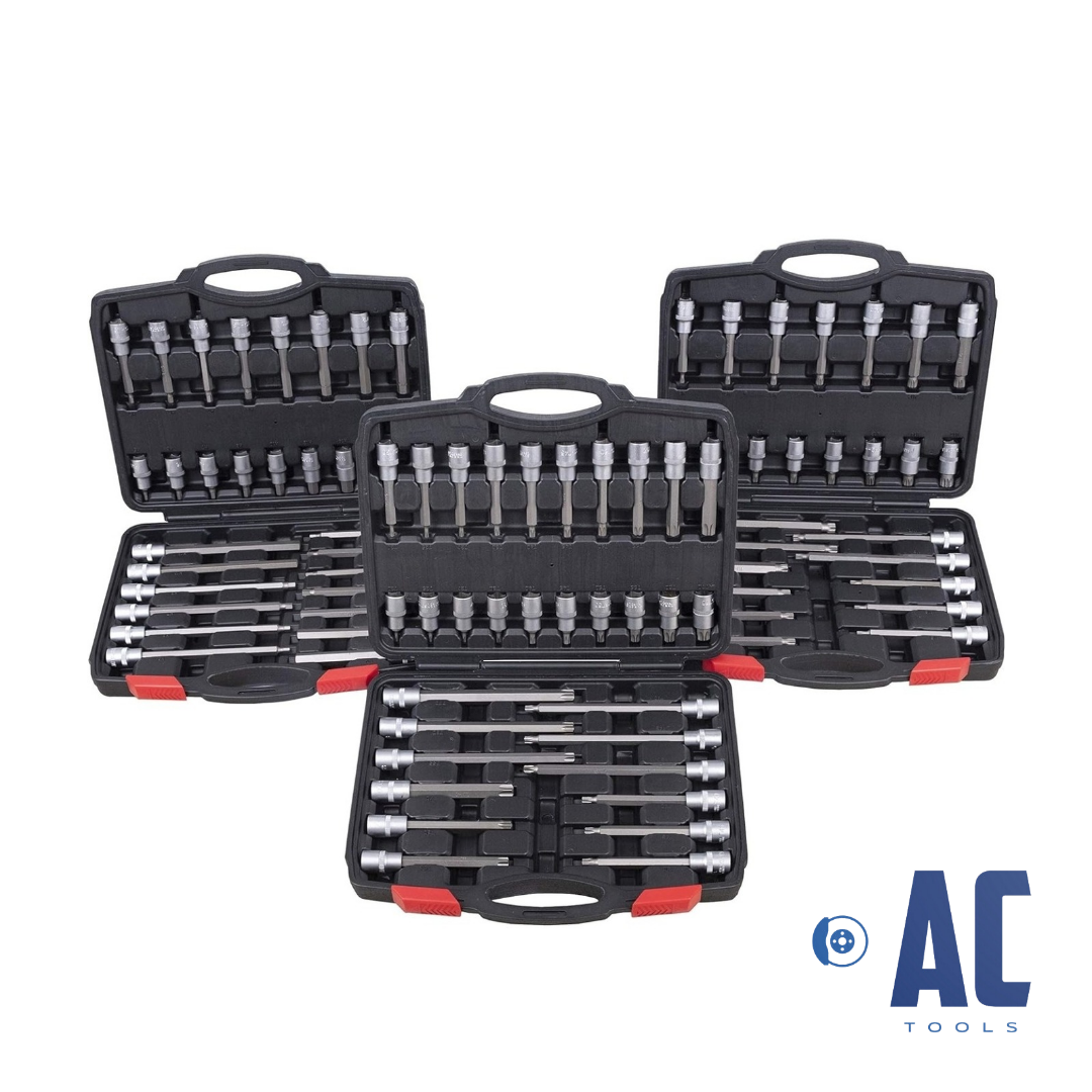 Juego Profesional 3 Maletines medida 1/2 De Torx, Allen y XZN SPLINE 88 Piezas