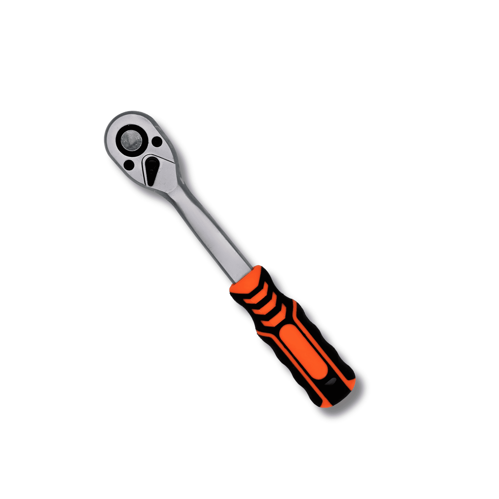 Llave Carraca Trinquete 1/4 3/8 1/2 Reversible 72 Dientes con Mango de Goma - 2