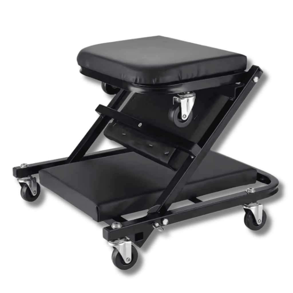 Camilla Convertible en Silla para Mecánico con 6 ruedas 360º - 3