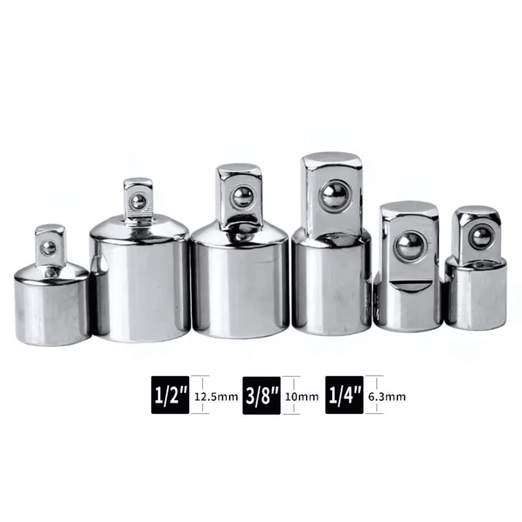 Juego de 6 Adaptadores para Llaves de Carraca – Reductores y Aumentadores CR-V - 3