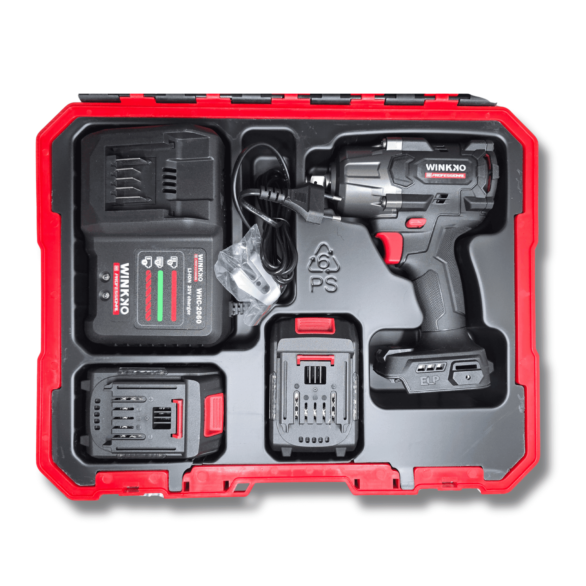 Pistola de Impacto Profesional 20V Brushless 1/2'' 850Nm con 2 Baterías 4.0Ah - 8