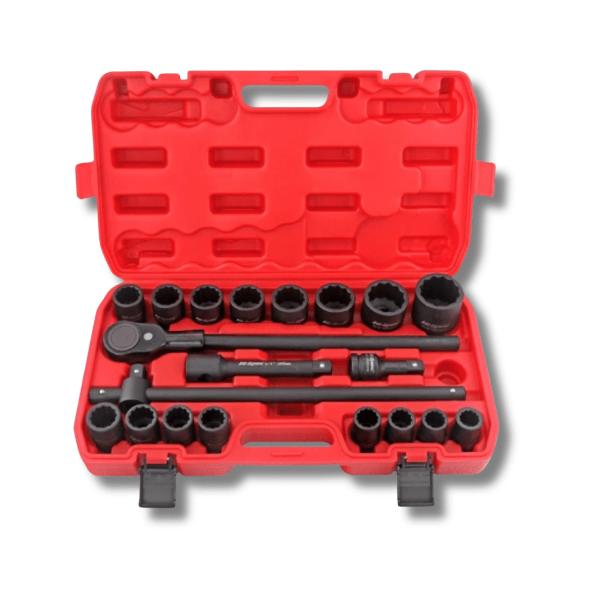 Maletín herramientas 3/4" 21-50mm, 21 piezas – Vasos cromo molibdeno reforzado
