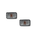 Pareja Intermitentes de Aleta para Nissan Patrol 160 260 Y60 Blancos
