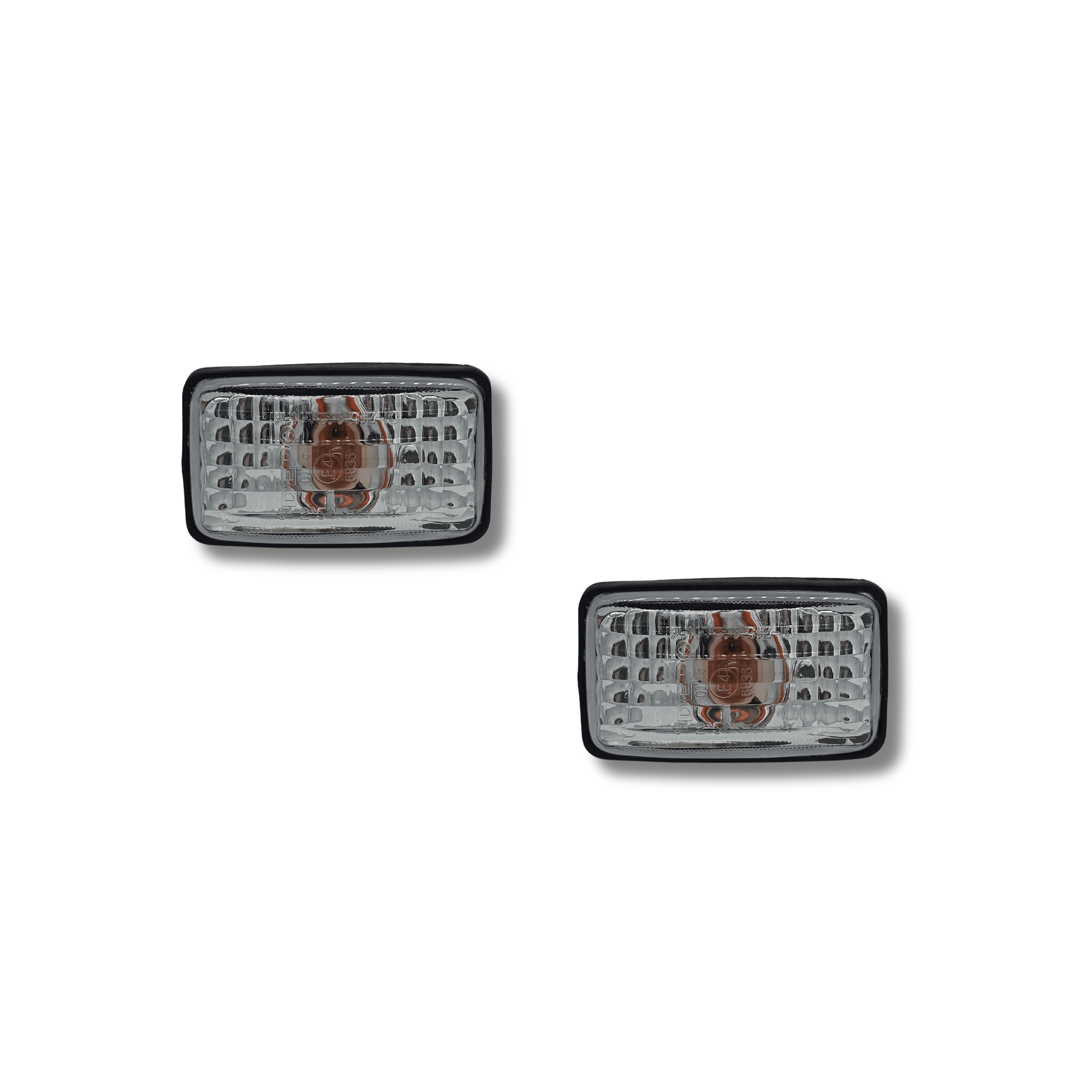 Pareja Intermitentes de Aleta para Nissan Patrol 160 260 Y60 Blancos