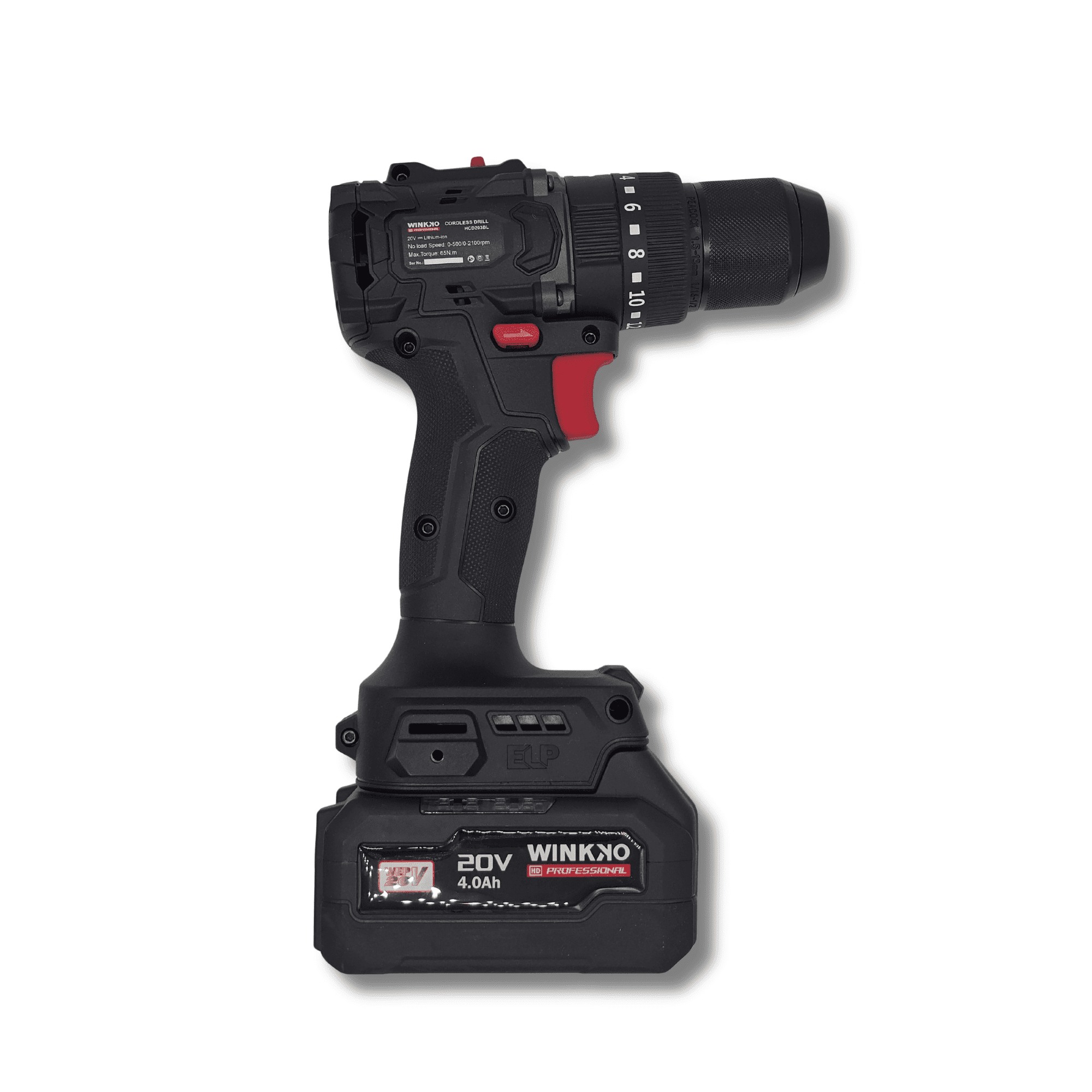 Atornillador Eléctrico Profesional de Impacto 20V Brushless 65Nm con 2 Baterías - 3