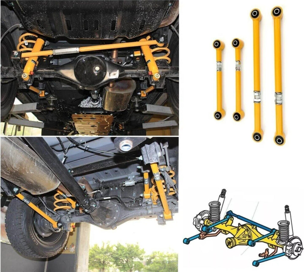 Juego de 4 tirantes reforzados regulables para Nissan Patrol GR Y60 + Y61 - 2