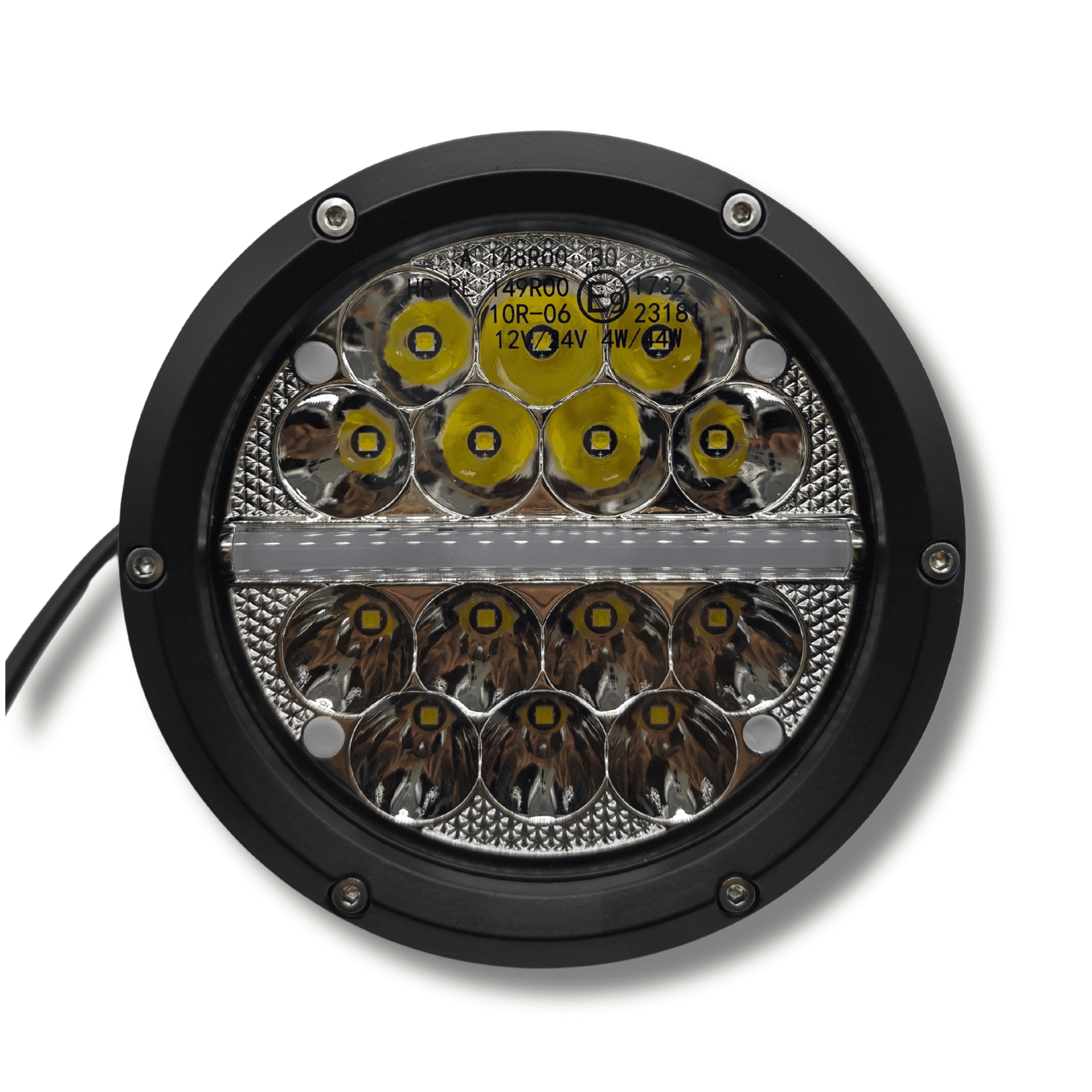 Faro LED 6" 75W OSRAM Homologado HR 30 Larga Distancia + Posición con Tapa