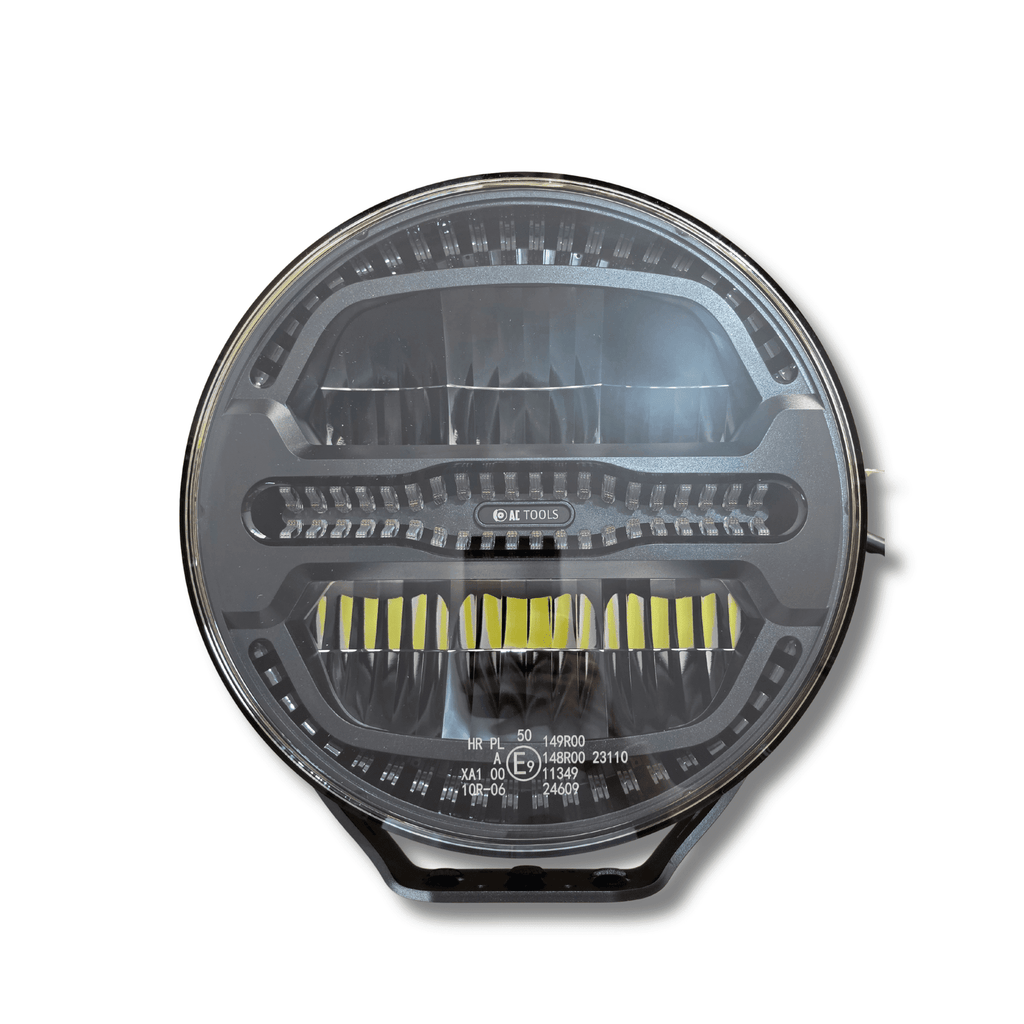 Foco LED Largo Alcance 9” Ultra Black 9000Lm 100W 1 lux-470m 10-30V