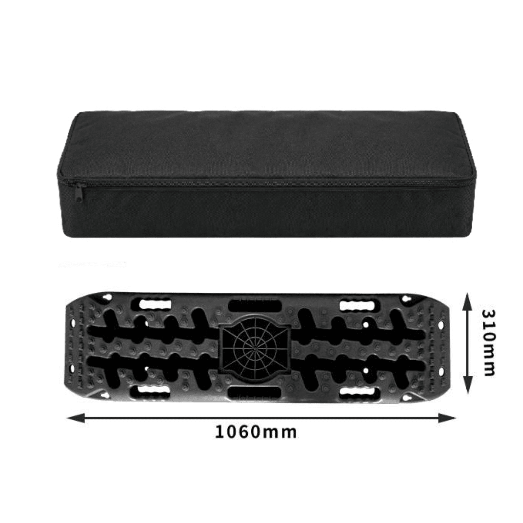 2 Planchas desatasco 10T con bolsa y soportes baca offroad 4x4 barro arena nieve - 4