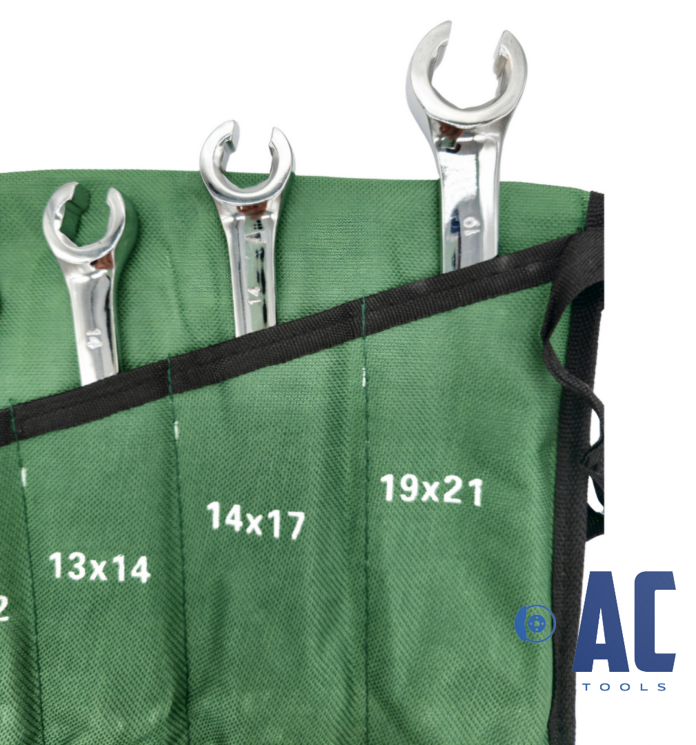 Estuche con 6 llaves fijas abiertas para racor y latiguillos - racores - 3
