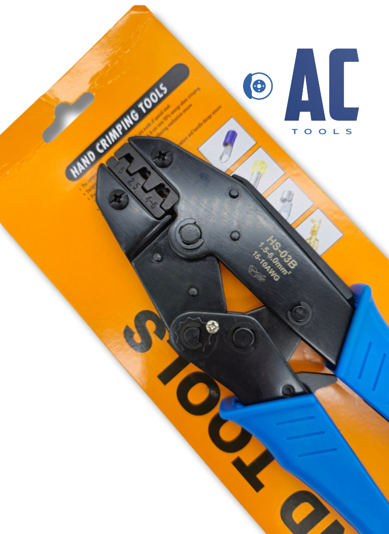 Alicate o Crimapadora de cables eléctricos de 0.5 a 6 mm2. - 4