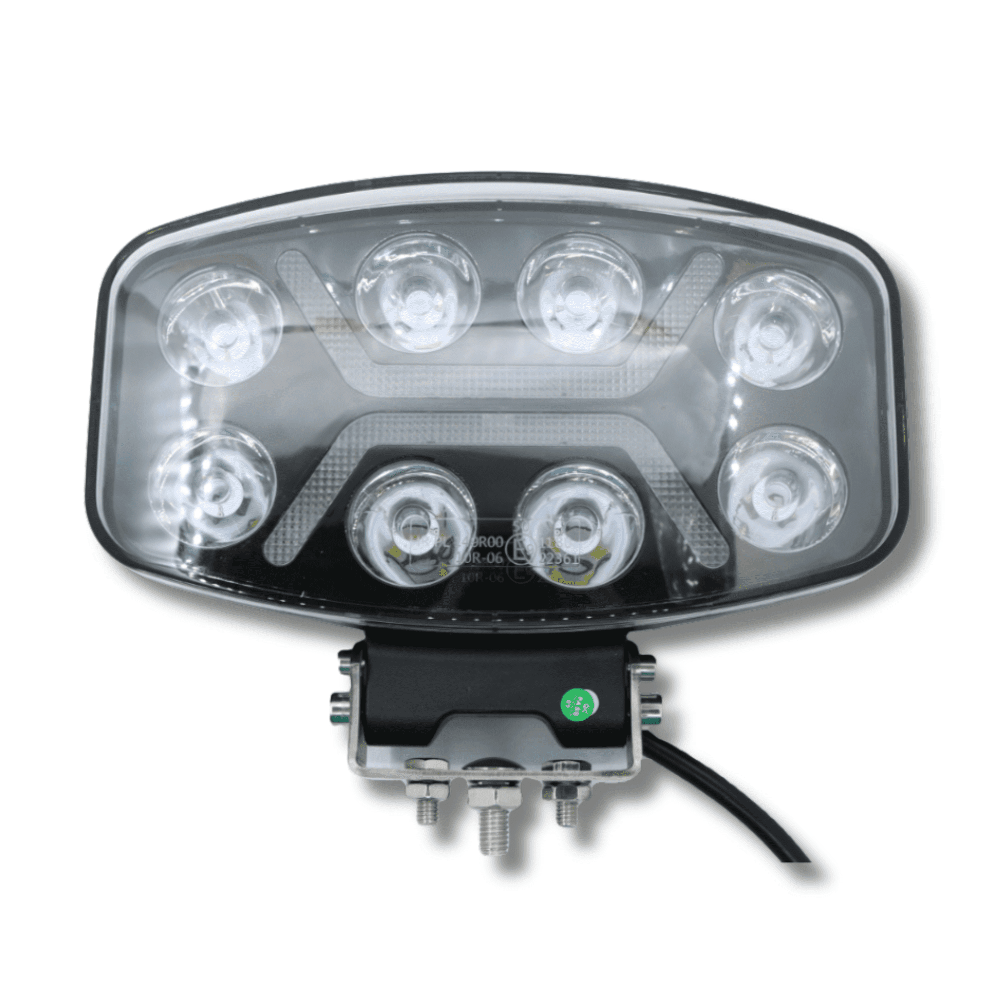 Faro LED Largo Alcance 10 Pulgadas homologados + Luz de Posición Blanca, Naranja