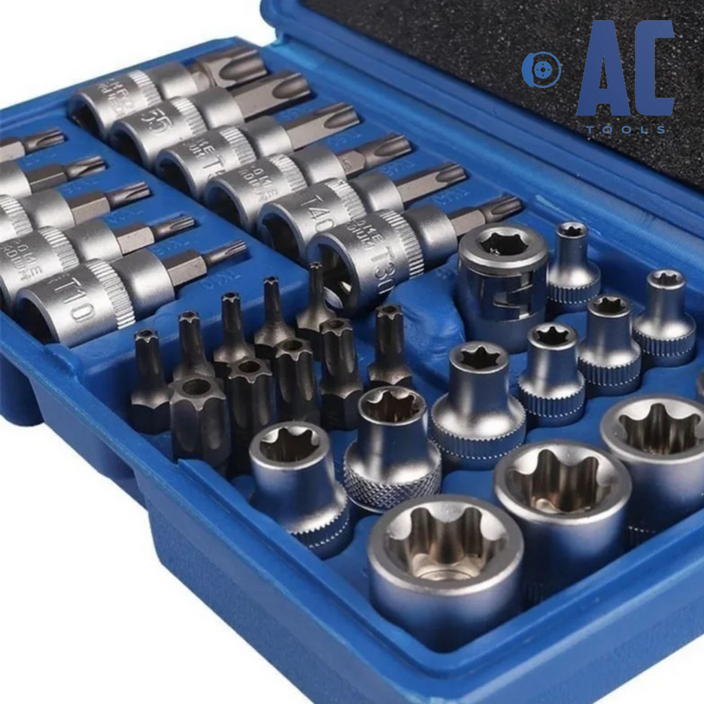 Maletin variado de puntas y vasos Torx 34 piezas con estuche de almacenaje. - 2
