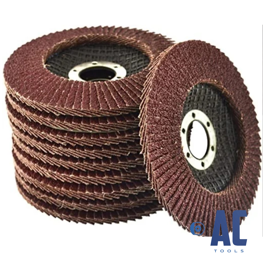 Pack 10 discos para radial amoladora milhojas P60-P80 115mm x 22mm