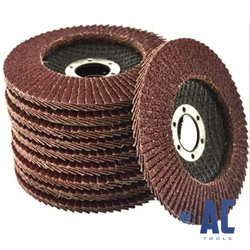 Pack 10 discos para radial amoladora milhojas P60-P80 115mm x 22mm