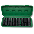 Juego de 10 Vasos de Impacto para pistola o carraca 1/2" (8-24mm)