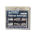 Kit de tuercas antirrobo m12x1.25 con dos adaptadores.