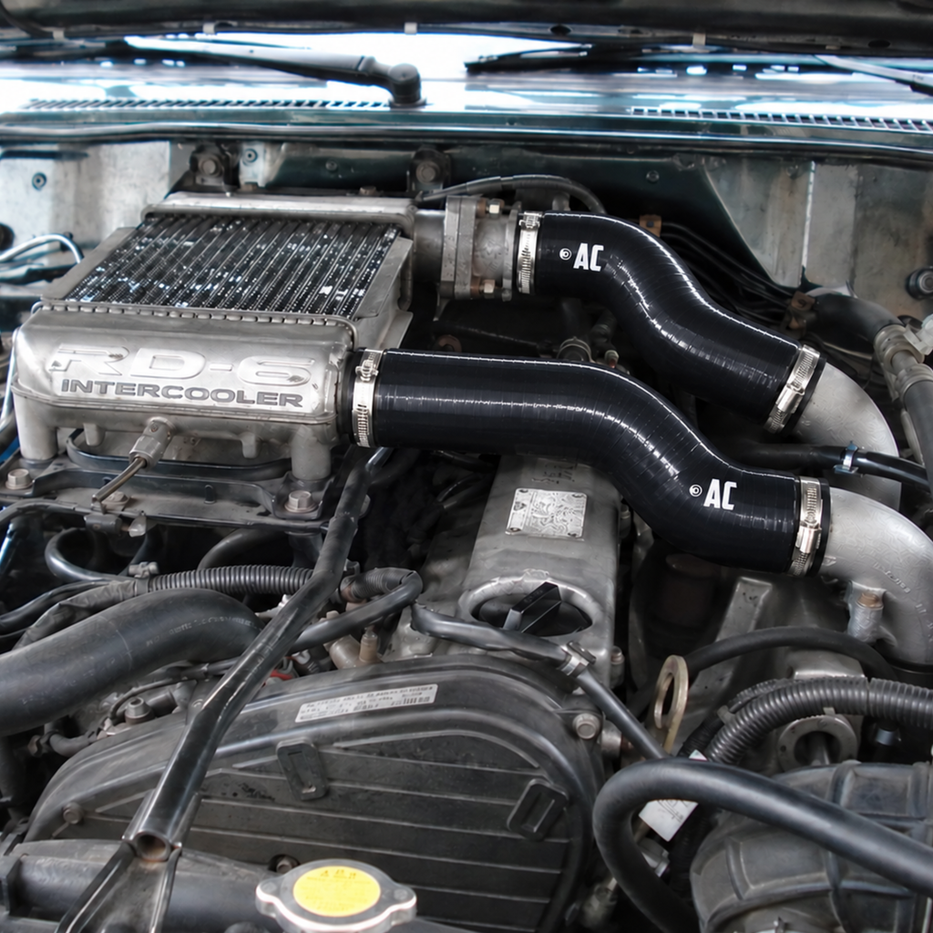 2 Manguitos Silicona Intercooler Nissan Patrol Y61 TD6 2.8
