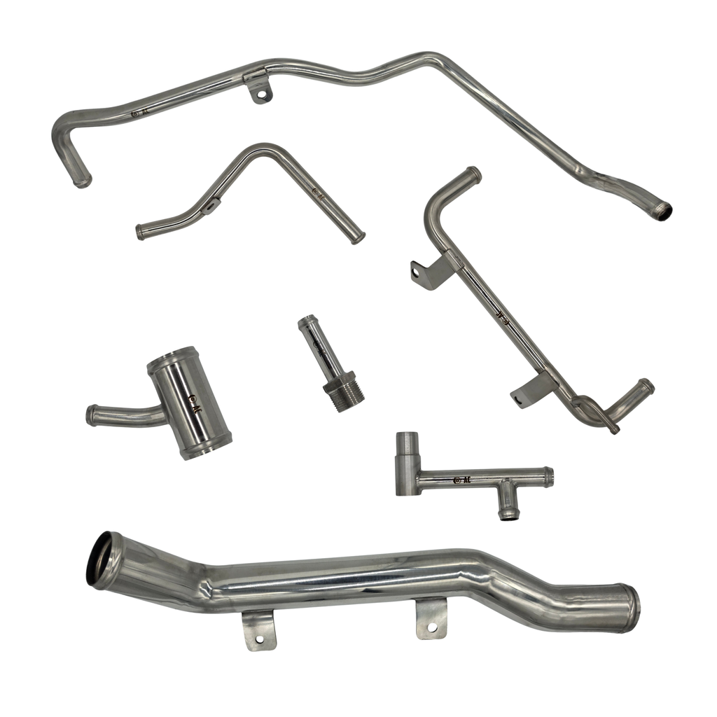 Kit 7 Tubos Acero Inoxidable Nissan Patrol RD28 RD28T Nuevos Sistema Refrigeración y Calefacción