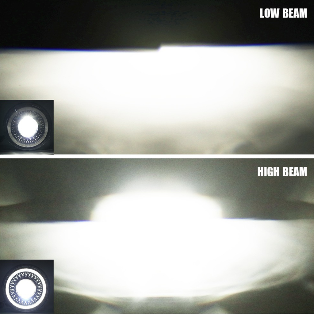Faros LED 7” Homologados con DRL e Intermitente 7 Pulgadas