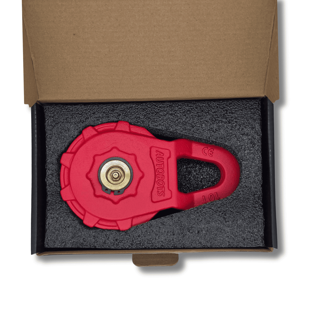 Polea de reenvío forjada para winch 10T (22.000 lbs) para cable acero o plasma - 3