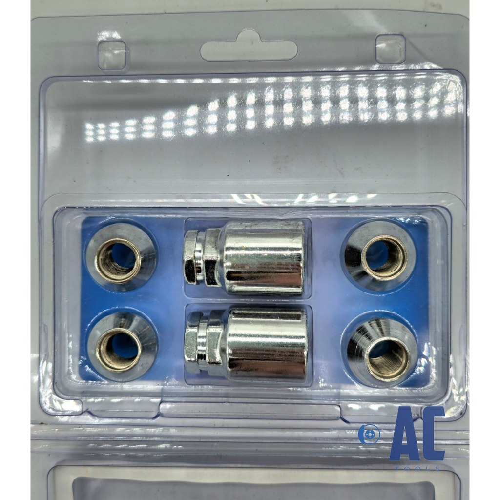 Kit de tuercas antirrobo m12x1.25 con dos adaptadores. - 2