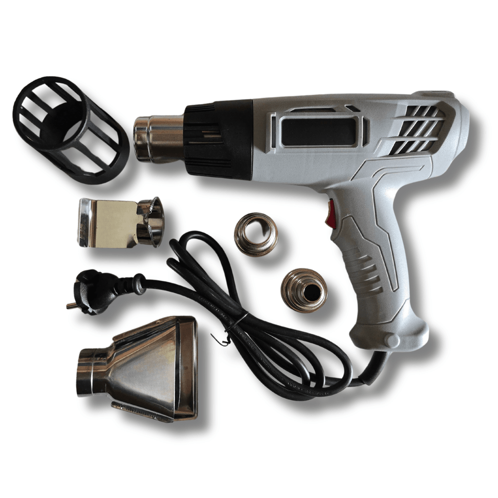 Pistola de Calor 2000W con Selector de Velocidades y Accesorios 600 grados