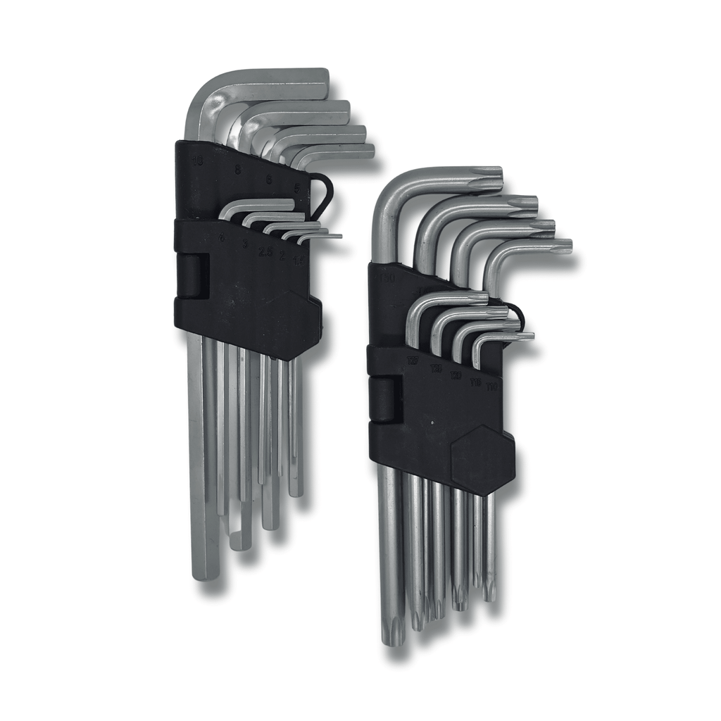 Llaves Allen 1.5 2 2.5 3 4 5 6 8 10 + Torx: T10 T15 T20 T25 T27 T30 T40 T45 T50
