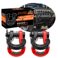 Pareja de Grilletes 4x4 Desmontables Magnéticos 8T Reforzados Offroad