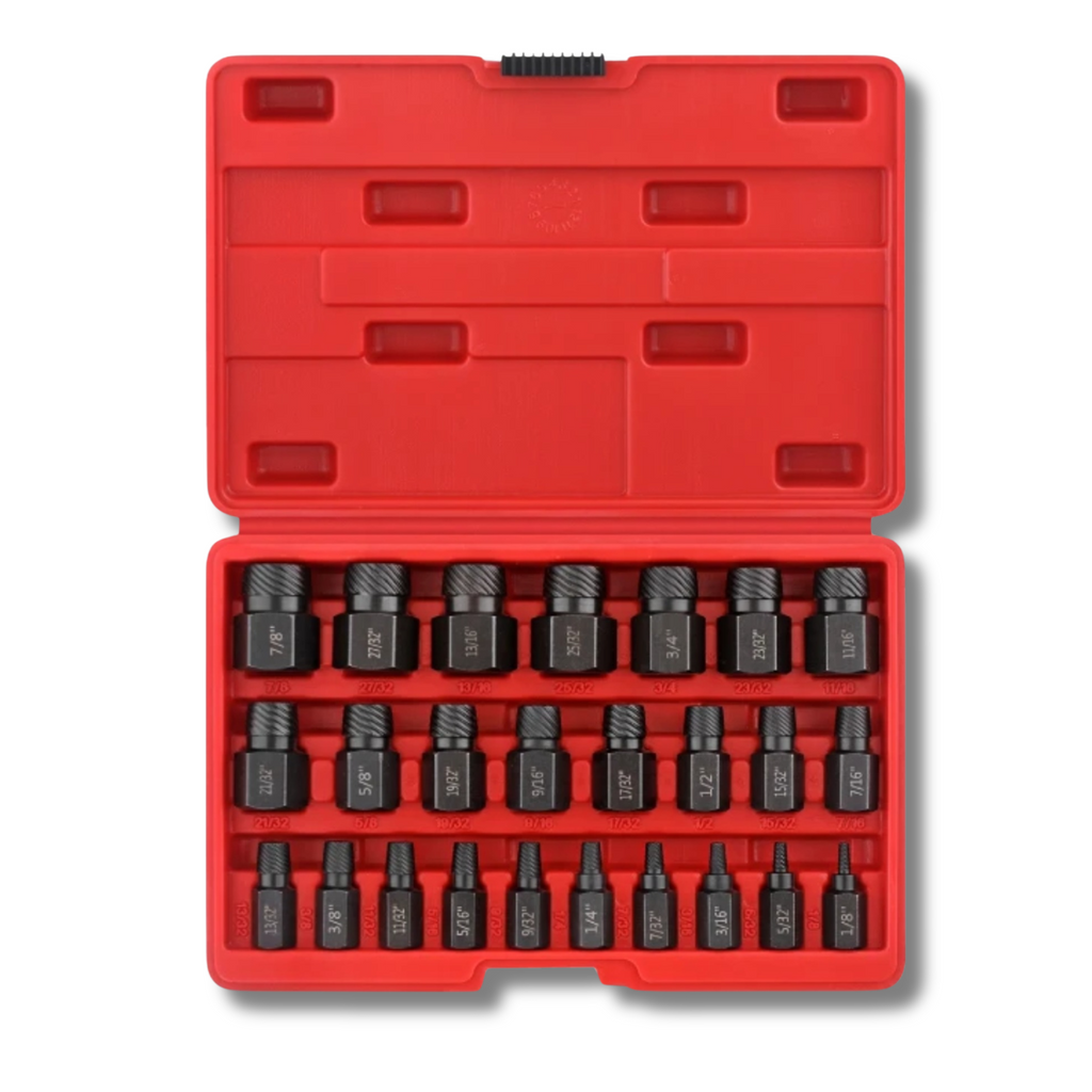 Extractor a Izquierdas para Tornillos Dañados - Kit de 25 Piezas - Extracción - 2