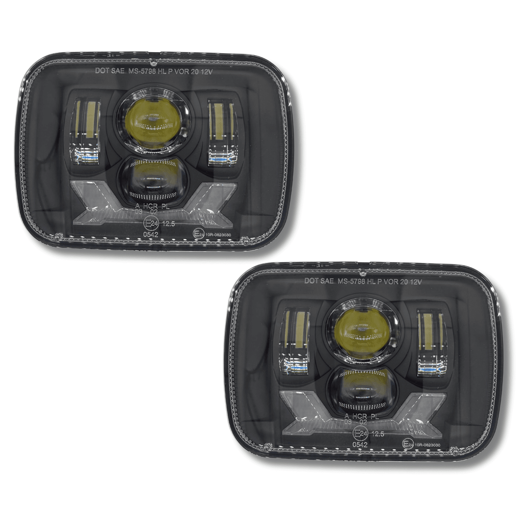 Faros LED homologados delanteros medida 5x7 nissan patrol jeep toyota suzuki