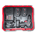 Atornillador Eléctrico Profesional de Impacto 20V Brushless 65Nm con 2 Baterías