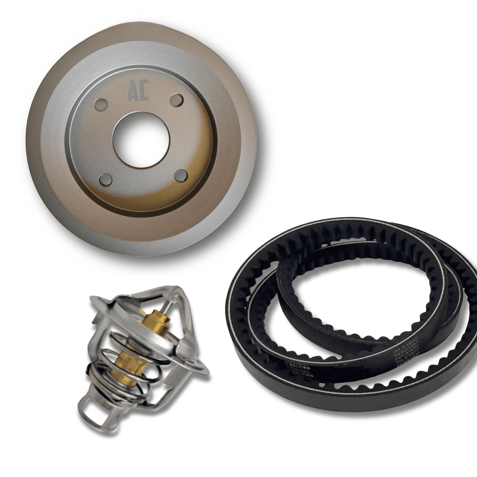 Kit Polea reducida, correas, termostato africano para Nissan Patrol RD28 RD28T