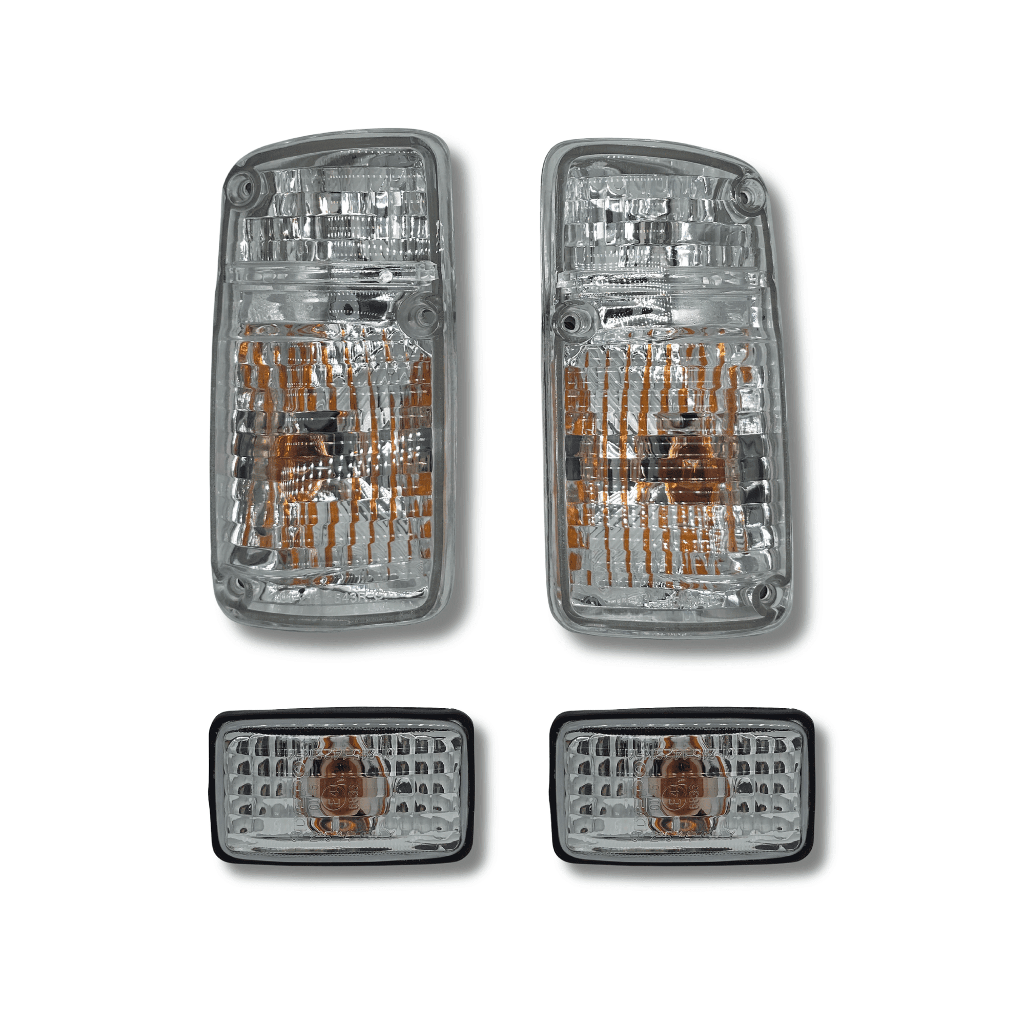 Pack Intermitentes Delanteros + Intermitentes Aleta Blancos Nissan Patrol Y60 GR