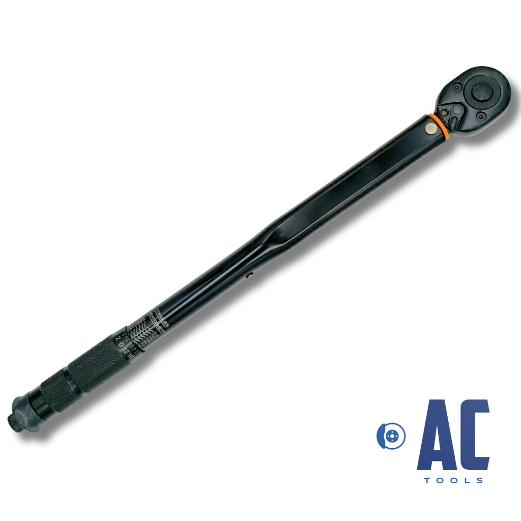 Llave dinamométrica con carraca 1/2 28-210nM con certificado de precisión